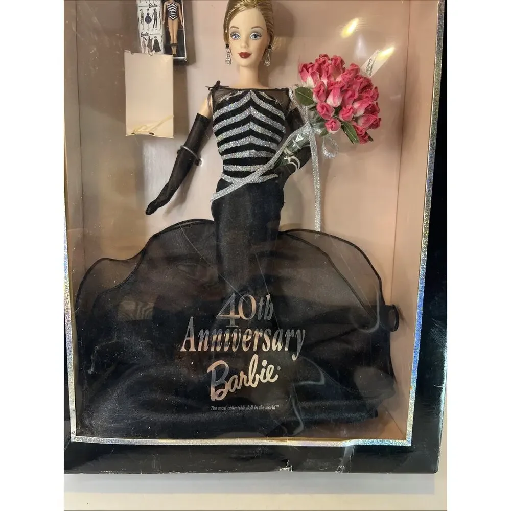 Barbie 1999 40th Anniversary Collector Edition w Black Dress Mattel # 21364 Rare